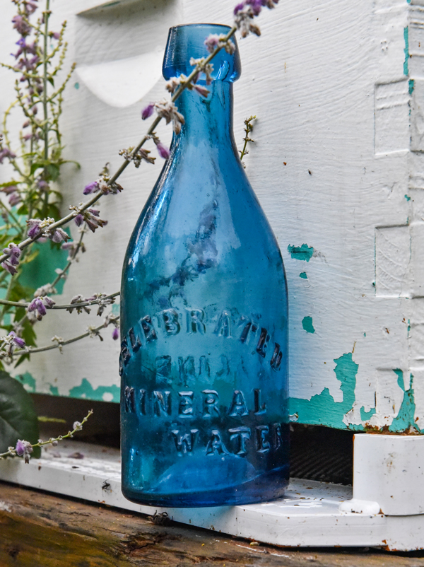 Racine Wisconsin C.F. Bliss iron pontil Celebrated Mineral Water